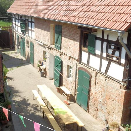 Ferienwohnung Erlebnishof GRÜNE KUH Elsteraue Exterior foto